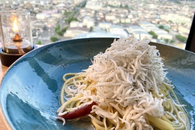 しらすたっぷりのインスタ映えパスタ
